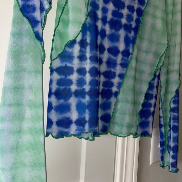 ZARA tie dye long sleeve top. Size large. - Picture 4 of 7